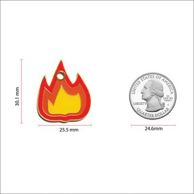 Show full view: Trill Paws Flame Personalized Dog & Cat ID Tag slide 3 of 4