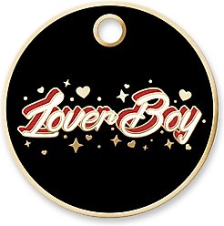 Trill Paws LoverBoy Personalized Circle Cat & Dog ID Tag slide 1 of 4