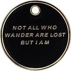 Trill Paws Not All Who Wander Personalized Dog & Cat ID Tag