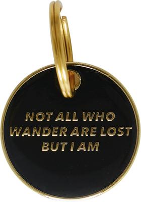 Show full view: Trill Paws Not All Who Wander Personalized Dog & Cat ID Tag slide 5 of 7