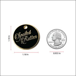 Trill Paws Spoiled Rotten Personalized Dog & Cat ID Tag slide 2 of 4