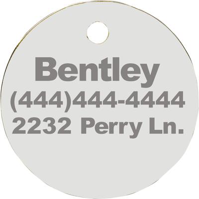 Show full view: Trill Paws Straight Out of Rescue Personalized Dog & Cat ID Tag slide 3 of 4