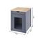 Show in main carousel: TRINITY 20-in Enclosure End Table with Drawer Cat Litter Box, Small, Gray slide 6 of 10