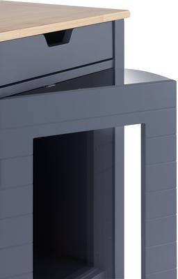 Show full view: TRINITY 20-in Enclosure End Table with Drawer Cat Litter Box, Small, Gray slide 9 of 10