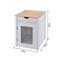 Show in main carousel: TRINITY 20-in Enclosure End Table with Drawer Cat Litter Box, Small, White slide 4 of 10