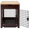 Show in main carousel: TRINITY Crate End Table Single Door with Drawer Furniture Style Dog & Cat Crate, Espresso Brown, 18-in slide 7 of 11