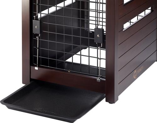 Show full view: TRINITY Crate End Table Single Door with Drawer Furniture Style Dog & Cat Crate, Espresso Brown, 18-in slide 8 of 11