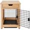 Show in main carousel: TRINITY Crate End Table Single Door with Drawer Furniture Style Dog & Cat Crate, Natural, 18-in slide 7 of 11