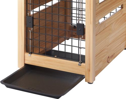 Show full view: TRINITY Crate End Table Single Door with Drawer Furniture Style Dog & Cat Crate, Natural, 18-in slide 8 of 11