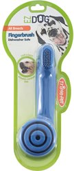 Triple Pet EZ Fingerbrush Dog Toothbrush, Blue