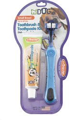 Triple Pet EZ Three-Sided Vanilla Mint Flavored Dental Kit for Small Breed Dogs, up to 60-lbs