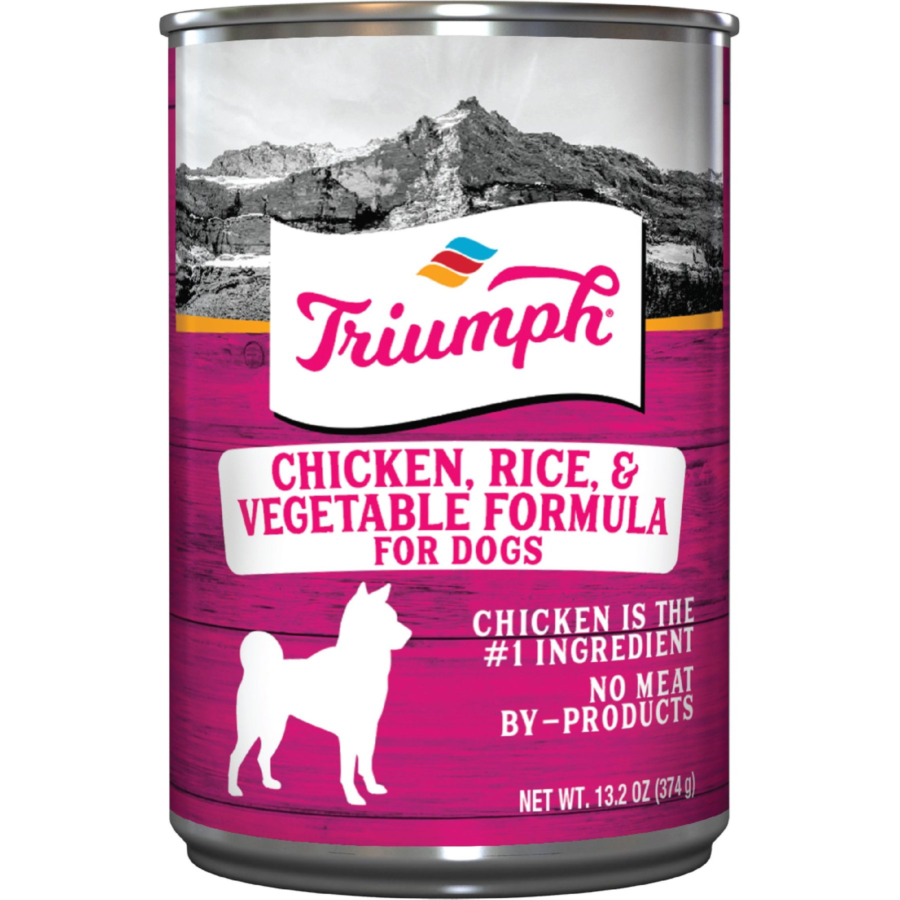 Triumph Chicken, Rice 'N Vegetable Canned Dog Food, 13.2-oz, 12 ct
