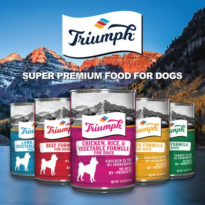 Show full view: Triumph Chicken, Rice 'N Vegetable Formula Canned Dog Food, 13.2-oz, case of 12 slide 6 of 11