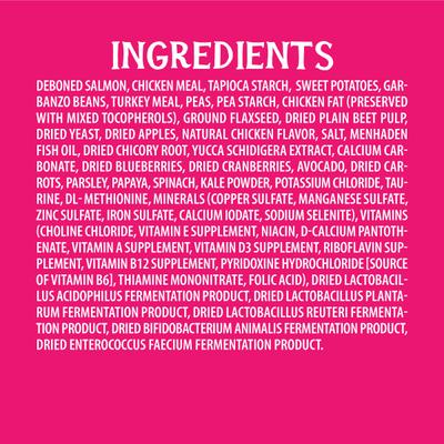 Show full view: Triumph Free Spirit Grain-Free Deboned Salmon & Sweet Potato Recipe Dry Dog Food, 26-lb bag slide 9 of 11