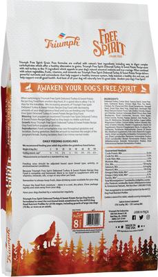 Show full view: Triumph Free Spirit Grain-Free Deboned Turkey & Sweet Potato Recipe Dry Dog Food, 26-lb bag slide 3 of 11