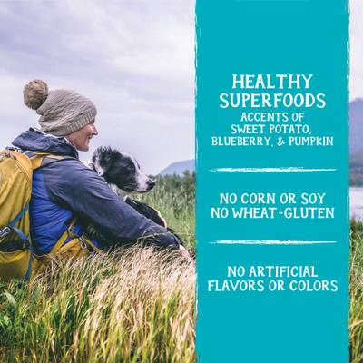 Show full view: Triumph Jerky Bites Deboned Duck, Vegetable & Blueberry Grain-Free Dog Treats, 20-oz bag slide 6 of 11