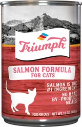 Triumph Salmon Formula Canned Cat Food, 13.2-oz, case of 12
