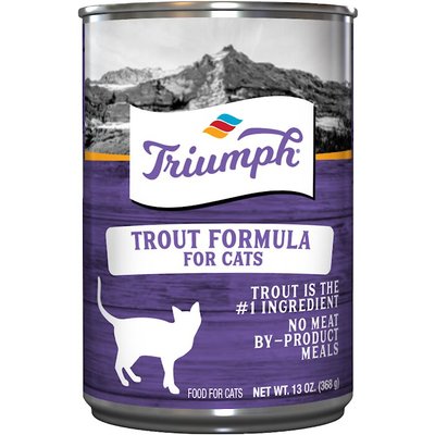 Triumph Triumph Trout Formula Canned Cat Food, 13.2-oz, case of 12