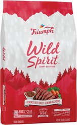 Triumph Wild Spirit Deboned Beef, Barley & Brown Rice Recipe Dry Dog Food, 30-lb bag