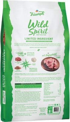 Show full view: Triumph Wild Spirit Limited Ingredient Lamb & Brown Rice Recipe Dry Dog Food, 26-lb bag slide 3 of 11
