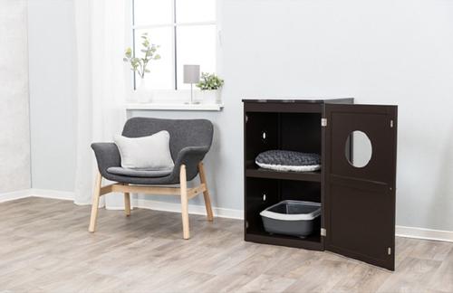 Show full view: TRIXIE 2-Story Wooden Cat Litter Box Enclosure, Espresso slide 3 of 11