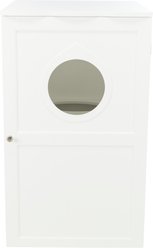TRIXIE 2-Story Wooden Cat Litter Box Enclosure, White