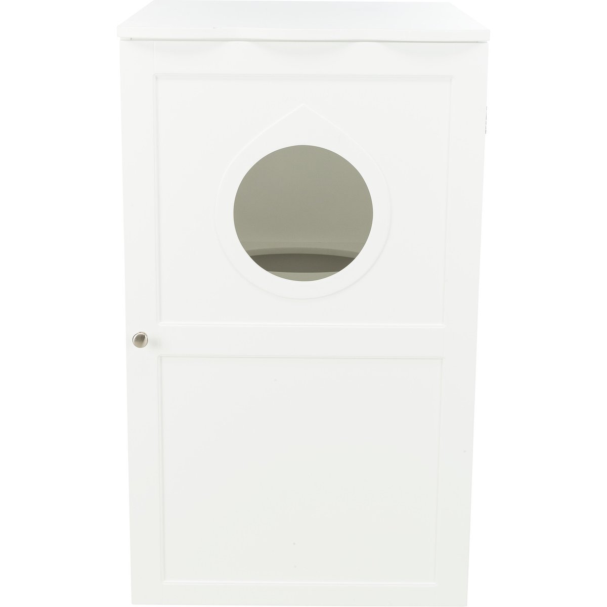 TRIXIE 2-Story Wooden Cat Litter Box Enclosure, White