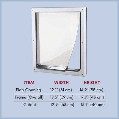 Show full view: TRIXIE 2-Way Pet Door with Lockable Panel for Dogs, Medium/Large slide 6 of 9