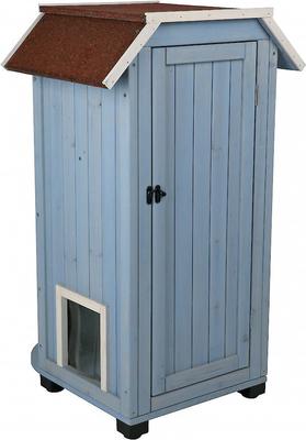 Show full view: TRIXIE 3-Story Outdoor Wooden Cat House slide 4 of 8