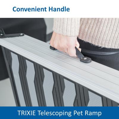 Show full view: TRIXIE 69-in Heavy Duty Telescoping Dog Ramp, Silver/Black slide 8 of 10