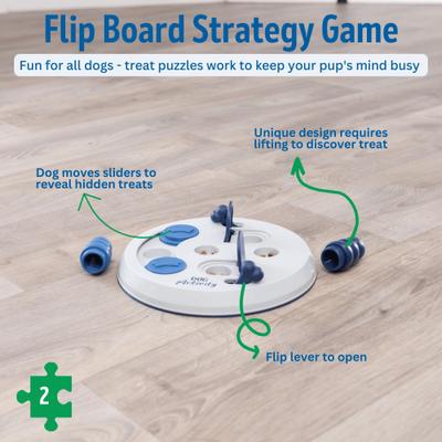 Show full view: TRIXIE Activity Flip Board Activity Strategy Game Dog Toy slide 7 of 11
