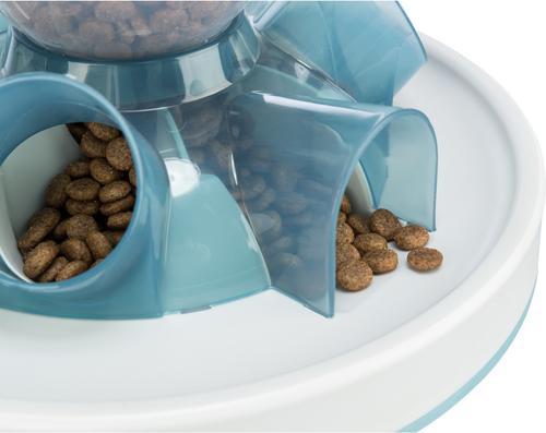 Show full view: TRIXIE Activity Strategy Game Tunnel Non-Skid Plastic Slow Feeder Cat Toy, 0.5-cup slide 7 of 10