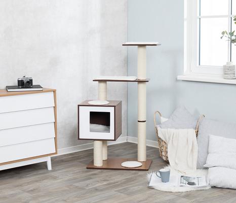 Show full view: TRIXIE Avoca 48-in Modern Wooden Tower Cat Scratching Post slide 3 of 5