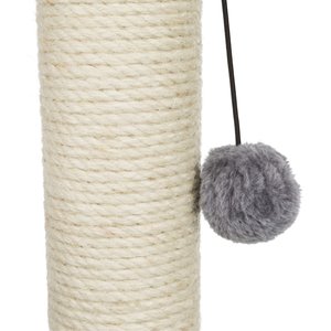 TRIXIE Baza 19.7-in Plush Cat Scratching Post with Hammock, Gray