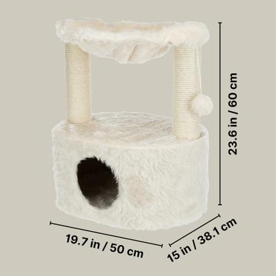 Show full view: TRIXIE Baza Grande 23.6-in Plush Cat Hammock, Cream slide 6 of 10