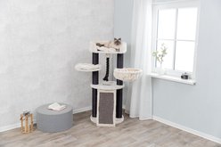 TRIXIE Bovina 55.5-in Designer Plush Cat Tree, Cream/Black