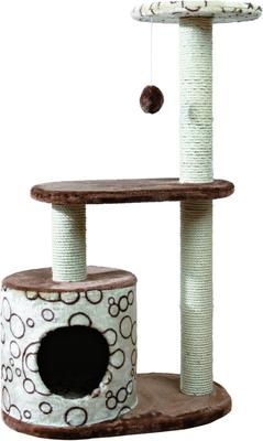 Show full view: TRIXIE Casta 37.5-in Plush Cat Tower, Brown/Beige slide 2 of 5