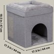 Show in main carousel: TRIXIE Crazy Cube 1-Story Stackable Indoor Cat House, Gray slide 4 of 8