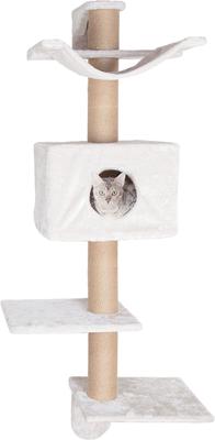 Show full view: TRIXIE Dayna 59.8-in Plush Wall Mounted Cat Tree, White slide 3 of 10
