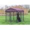 Show in main carousel: TRIXIE Deluxe Outdoor Dog Kennel with Cover & Secure Lock, Black/Burgundy, Medium slide 2 of 7