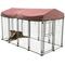 Show in main carousel: TRIXIE Deluxe Outdoor Dog Kennel with Cover, XX-Large, Black/Burgundy slide 6 of 7