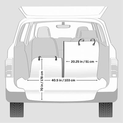 Show full view: TRIXIE Divided Cargo Dog Seat Cover slide 4 of 6