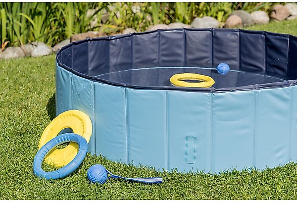 Show full view: TRIXIE Dog Splash Pool, Portable Swimming Pool, Blue, Medium slide 3 of 9
