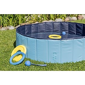 TRIXIE Dog Splash Pool, Portable Swimming Pool, Blue, Medium