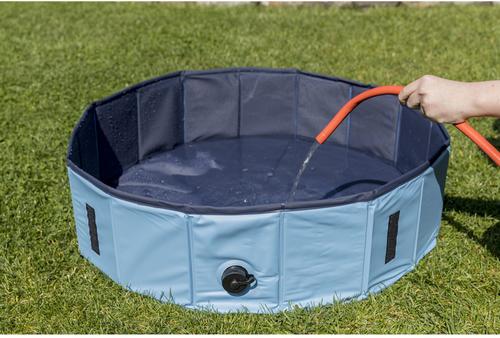 Show full view: TRIXIE Dog Splash Pool, Portable Swimming Pool, Blue, Medium slide 7 of 9