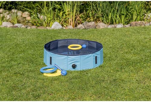 Show full view: TRIXIE Dog Splash Pool, Portable Swimming Pool, Blue, Medium slide 8 of 9