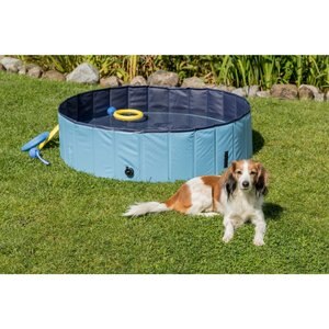 TRIXIE Dog Splash Pool, Portable Swimming Pool, Blue, Small