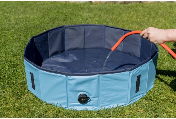 Show full view: TRIXIE Dog Splash Pool, Portable Swimming Pool, Blue, Small slide 7 of 9