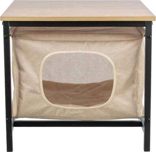 Show full view: TRIXIE Emmie Indoor Hideaway Cat Condo, Beige slide 1 of 7