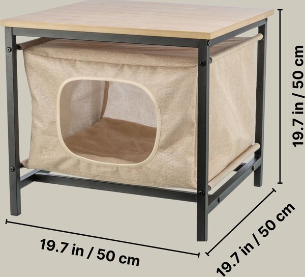 Show full view: TRIXIE Emmie Indoor Hideaway Cat Condo, Beige slide 3 of 7